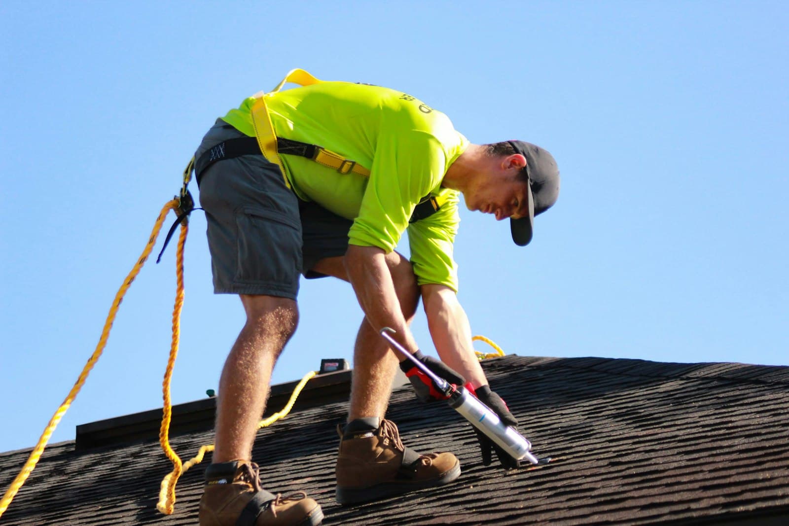 Harbor Roofing crew working on a residential roof